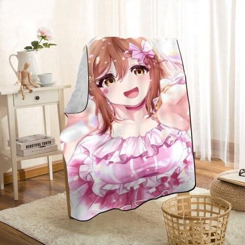 Modern Popular Love Live! Sunshine! Anime Blanket On For The Sofa/Bed/Car Portable 3D Blanket For Kid Home Textile Fabric 0629