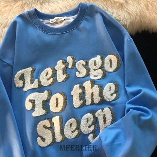 Size 4XL 140kg Autumn Long Sleeve Sweatshirt Women Casual Long Sleeve O Neck Female Letter Sweatshirt Femme Large Coat