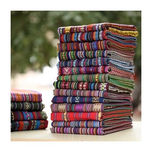 100CM*150CM/ piece, ethnic fabric, upholstered sofa cover, tablecloth curtain decorative fabric, DIY cotton and linen fabric