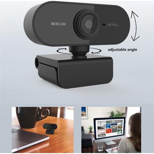 USB HD Web Camera for Android Systems Digital Camera Webcam 1080P Drive Free Webcam w/ Microphone for Desktop Laptop PC Computer