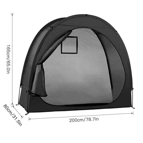 Bike Cover Storage Tent Tricycle Cover Storage Shed Tent Durable Polyester Waterproof Anti-Dust Portable Foldable Bike Tent (78