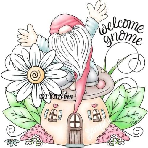 Spring Gnome craft metal cutting dies Mushroom layering stencils for card making DIY Scrapbooking Card Paper Photo Album Making