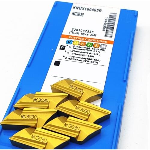 10PCS KNUX160405 NC3030 Substituted KORLOY CUTTING TOOL Inserts Steel Turning Tool KNUX160405R NC3030