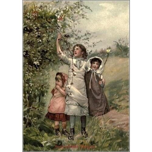 Embroidery Counted Cross Stitch Kits Needlework - Crafts 14 ct DMC Color DIY Arts Handmade Decor - Golden Days