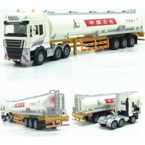 High simulation 1:50 Sinopec Petroleum Engineering Truck Model Alloy Model Metal Toy Vehicles Kids Gifts Toys Free Shipping