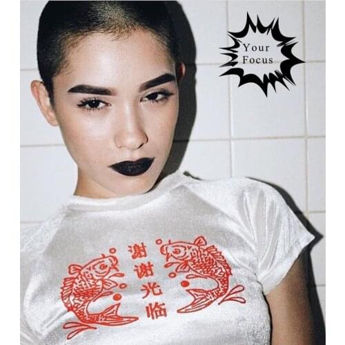 YourFocus Women's T-shirts With Inscriptions