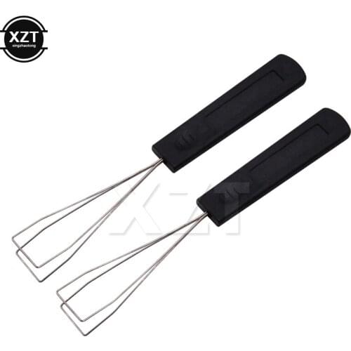 1pcs Stainless Steel Stylish Wire Keyboard Keycap Puller Tool Key Cap Plastic Handle Keypull Remover newest