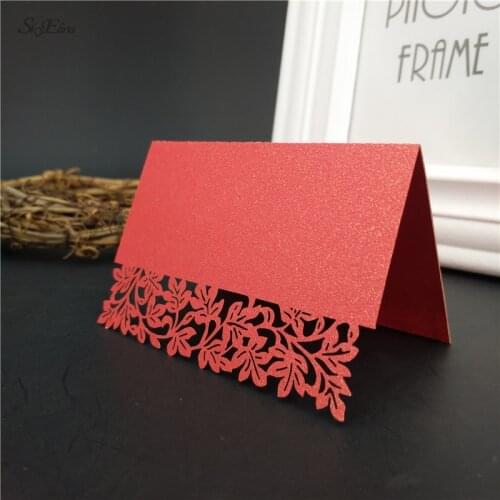 10/50/100pcs Laser Cut Birthday Party Table Name Place Cards Wedding Invitations Table Name Card Party Decoration 9*12cm 7z
