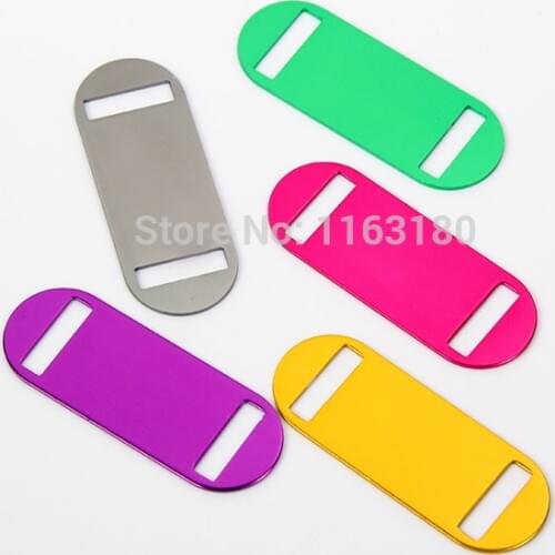 1000pcs/lot Dog Pet ID Tag for Collar or Harness Laser Engraved Personalized Custom Orders tags