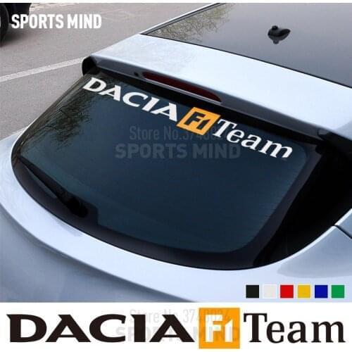 2 X Windshield Car Stickers Decal Car-Styling For Dacia Duster Logan Lodgy Sandero Dokker Stepway Renault GT Auto Accessories