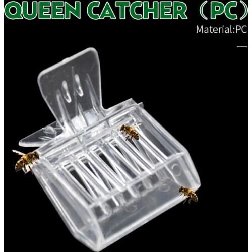 2 Pcs Bee Queen Catcher Colorless Clear Plastic Clip Cage Beekeeping Equipment Tool Beekeeper Equip Isolation Room