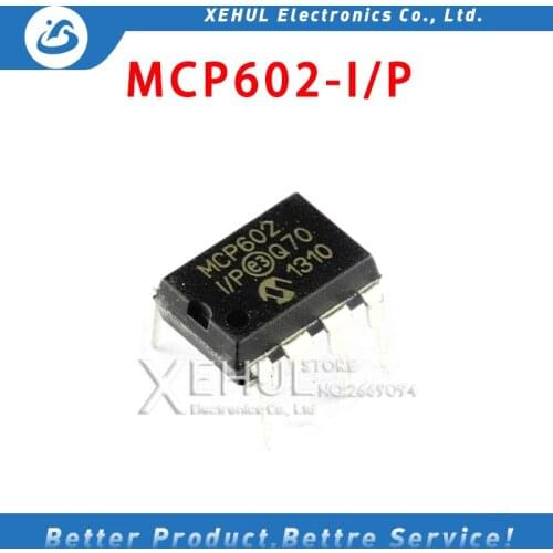 50PCS/100PCS MCP602-I/P DIP-8 MCP602 602 Inline MCU MCU Chip IC Brand New Original Spot