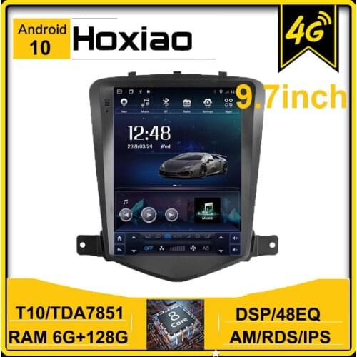 2Din Android 10.0 car radio 4G For Chevrolet Cruze 2008-2012 GPS WiFi BT RDS stereo vertical IPS screen multimedia video player