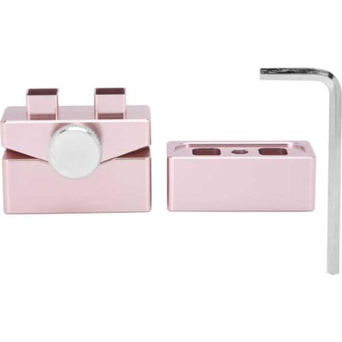 Lip Balm Maker Mold DIY Lipstick Mold Aluminum 2 Holes Makeup Cosmetic Lip Balm Maker Tool Rose Gold Lipstick Mold