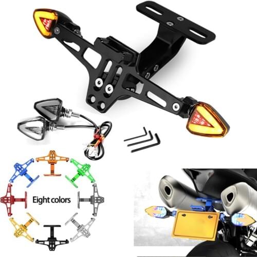 CNC Motorcycle Rear License Plate Mount Holder and Turn Signal For Honda CB 599 919 400 CB600 for HORNET CBR 600 F2 F3 F4 F4i