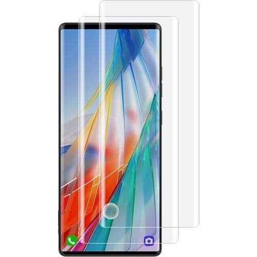 For LG Velvet Hydrogel Film LG Wing Screen Protector UV Liquid Full Glue Film Full Cover With Fingerprint Unlock Glass