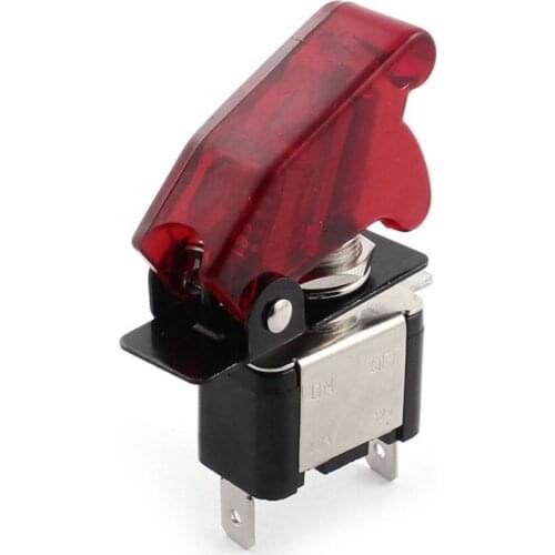 Have one to sell? Sell now New Red 12V 20A Car Auto Cover LED SPST Toggle Rocker Switch Control On/Off