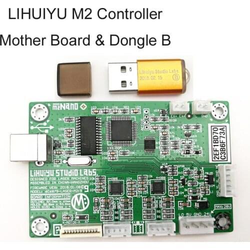LIHUIYU M Main Mother Board K40 40w water cooler tube Co2 Laser Control Controller Engraving Engraver Cutter + English Dongle B