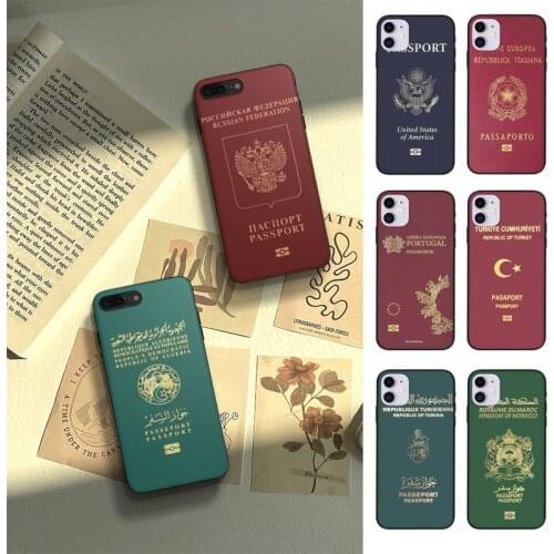 Fashion Passport Phone Case For HUAWEI P10 P20 P30 P40 Mate 30 40 Lite Pro Fundas Shell Cover