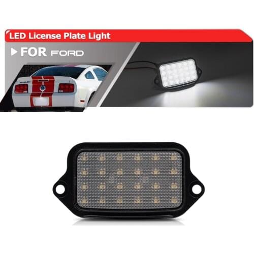 OEM Full Fits For Ford Mustang 2005 2006 2007 2008 2009 SMD Canbus White Rear Led License Plate Lights 4R3Z 13550 AA