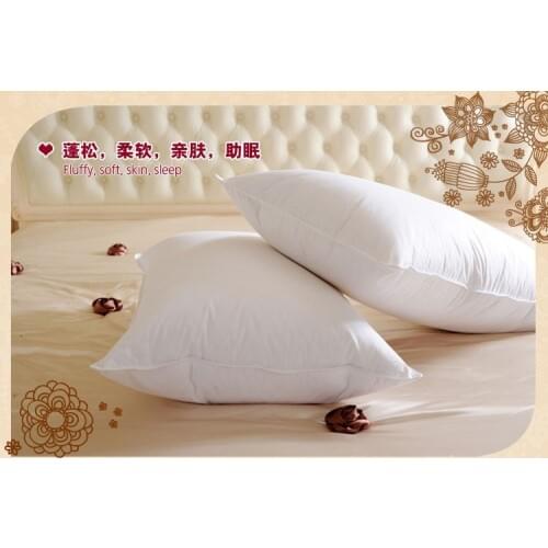 Sing Down pillow 70*45cm white filled 900g 40% white duck down/neck health care pillow paypal accepted one/piece