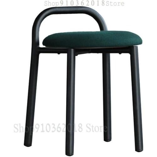 Nordic Minimalist Makeup Stool Ins Fabric Low Stool Bedroom Dressing Stool Living Room Coffee Table Stool Creative Backrest Stoo
