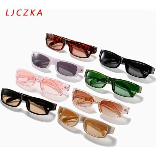 Small Rectangle Sunglasses Women Vintage Brand Designer Sun Glasses Shades Female Classic Narrow Goggles UV400 Oculos De Sol