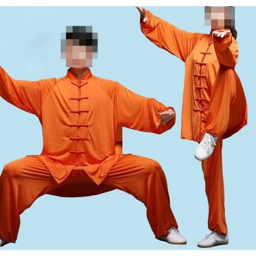 Unisex 10color high quality Summer&spring loose practise tai chi chuan suit kung fu clothing martial arts uniforms