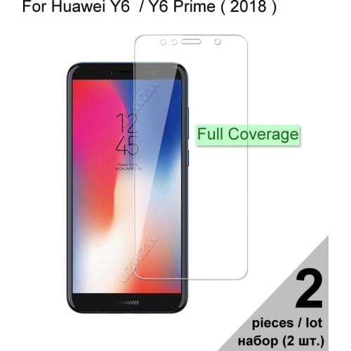 Tempered Glass For Huawei Y6 2018 Y6 Prime 2018 Full Cover Screen Protector Protective Glass For Huawei Y6 Prime 2018