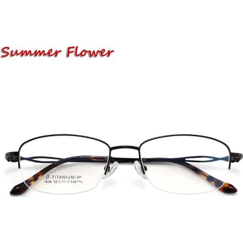Women Titanium Fashion Glasses Light Weight Flexible Optical Eyeglasses Frame for Prescription Lenses