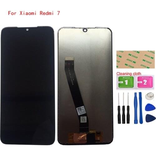 Mobile LCD Display For XiaoMi Redmi 7 LCD Display Touch Screen Assembly Touch Tools Digitizer 3M Glue Wipes