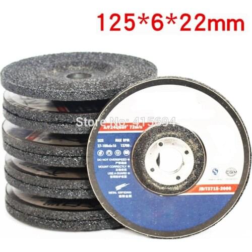 10pcs/lot 125x6x22mm resin abrasive disc,brown fused alumina for abrasive disc,abrasive metal grinding disc