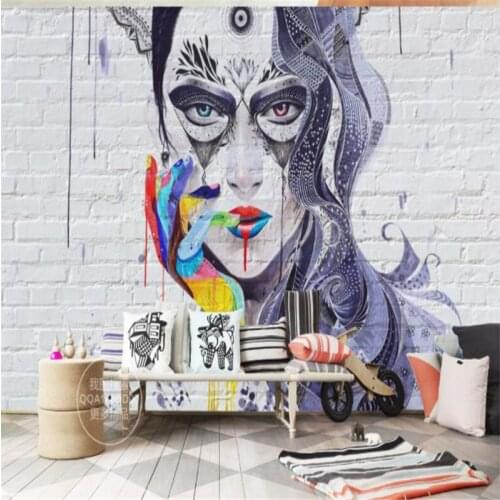 Beibehang Papel de parede 3d wallpaper fantasy senior interior wallpaper personality colorful sexy beauty TV background behang