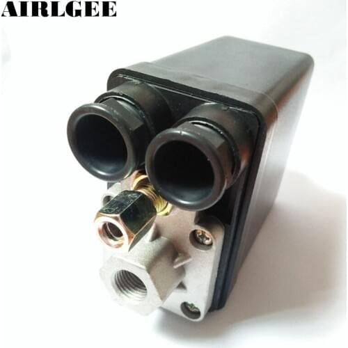 AC240V 20A 175PSI 12mm Female Thread 1 Port 2NC Air Compressor Pressure Switch