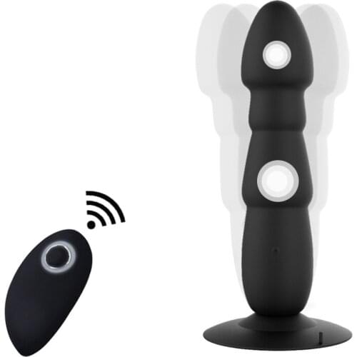 10 Speed Charging Anal Dildo Vibrator Butt Plug Remote Control Prostate Toy Anal Vibrators Adult Sex Toys for Men Masturbator