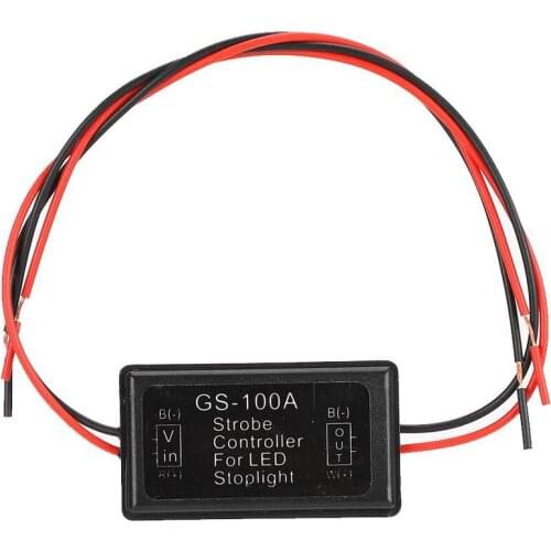 Car wires Car Smart Flash Strobe Controller for LED High Mount Brake Rear Tail Light Wire Light Inverter Supply Adapter