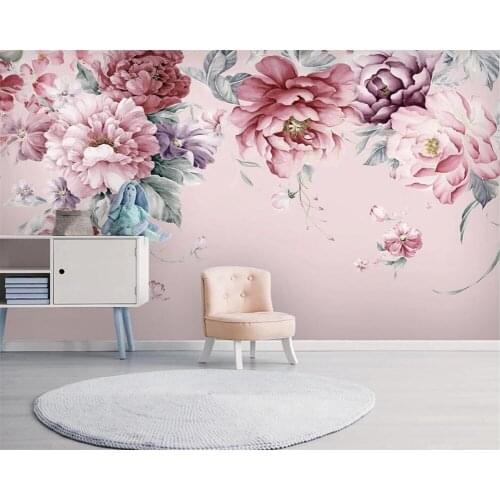 Beibehang papel de parede Modern atmosphere wallpaper simple fashion red wine halo candle dream aesthetic background wall tapety