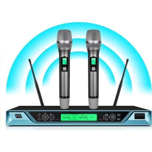 200 Channel Wireless UHF DJ & Karaoke Microphone System Dual Handheld Microphone Mikrofon For Church School KTV Bolymic