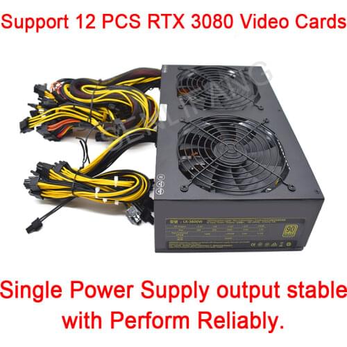3600W ATX PSU Power Supply Bitcoin Miners psu PC Power Supply 12 card Miner mining rig 180-240V pico psu BTC ETC Power Mining