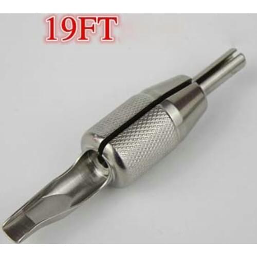 Stainless Steel Large Needle Nozzle 19ft Needles Tips Piece Handle 19 Mouth Tatoo Equipment Tattoo Tattoos Grip Hot Sale Sale
