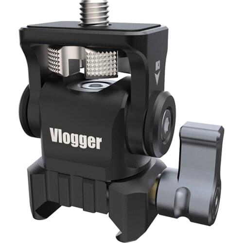 Quick Release Nato Clamp Monitor Holder Swivel and Tilt Adjustable Monitor Mount with NATO Clamp Mount Claw Buckle Chute Slider