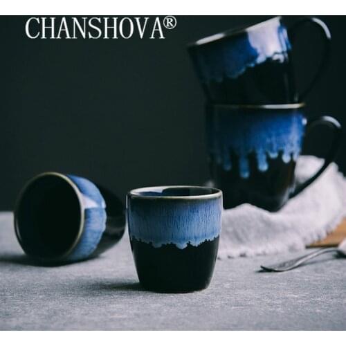 CHANSHOVA 130/220ml Personality Ceramic Kiln change texture coffee mug tea cups Chinese porcelain H316