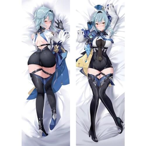 Game Genshin Impact Role Eula Dakimakura Hugging Body Pillow Case HD Design Printed Pillow Cover 6 Sizes Drop Shipping