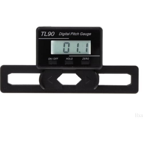 TL90 Digital Pitch Gauge LCD Backlight Display Blades Angle Measurement Tool New