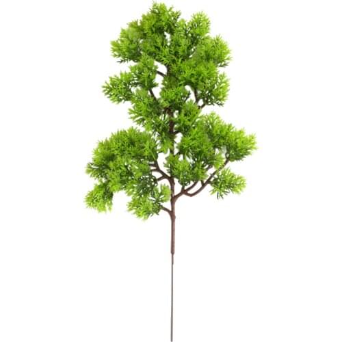 Artificial Plants Pine Cypress Branch Plastic Green Leaves Fake Plant Wedding Home Decoration Decors