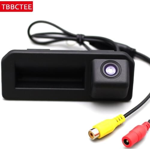 For Audi Q5 (FY) 2017 2018 CCD HD Car Rear View Reverse Backup Parking Camera Night Vision Camera Trunk Handle Car Water Proof