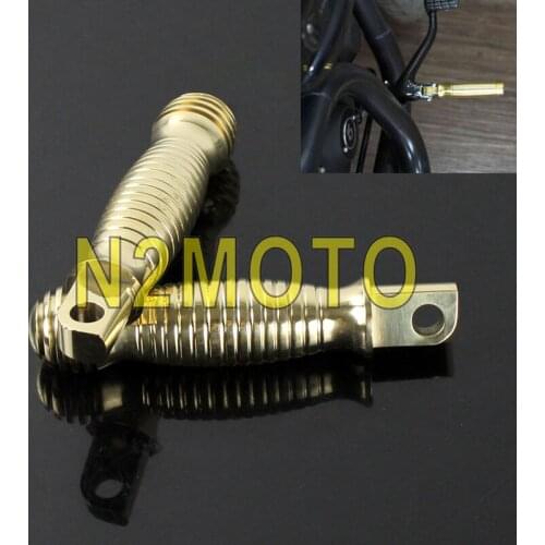 Motorcycle Brass Rough Craft Footpeg Foot Rest Male Mount Foot Peg for Harley Sportster XL 883/1200 Touring Glide Cafe Racer