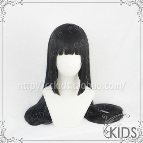 New Styled Kakegurui Jabami Yumeko Cosplay Wig Black Hair Blunt bangs Anime 95cm Cosplay Gifts