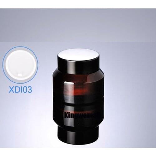 Wholesale 300pcs/lot Capacity 30g 30ml Empty Glass Brown Cream Jar with Black Lids For Cosmetic Packaging XDI03