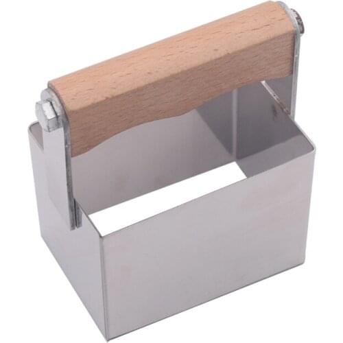 Beekeeping Tool 6CM*9CM Stainless Steel Honey Comb Square Cutter Comb Honey Cutter for Beekeeper Honey